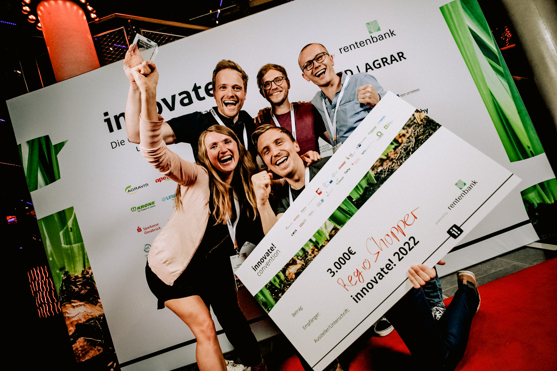 Team feiert Sieg des German Food Startup Award